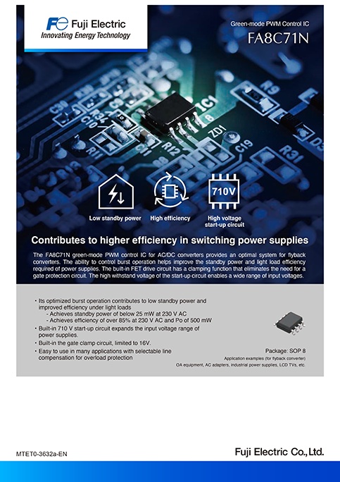 Green-mode PWM Control IC FA8C71N